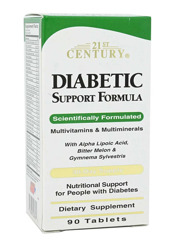 

21St Century Diabetic Formula Dietary Supplements, 90 Tablets