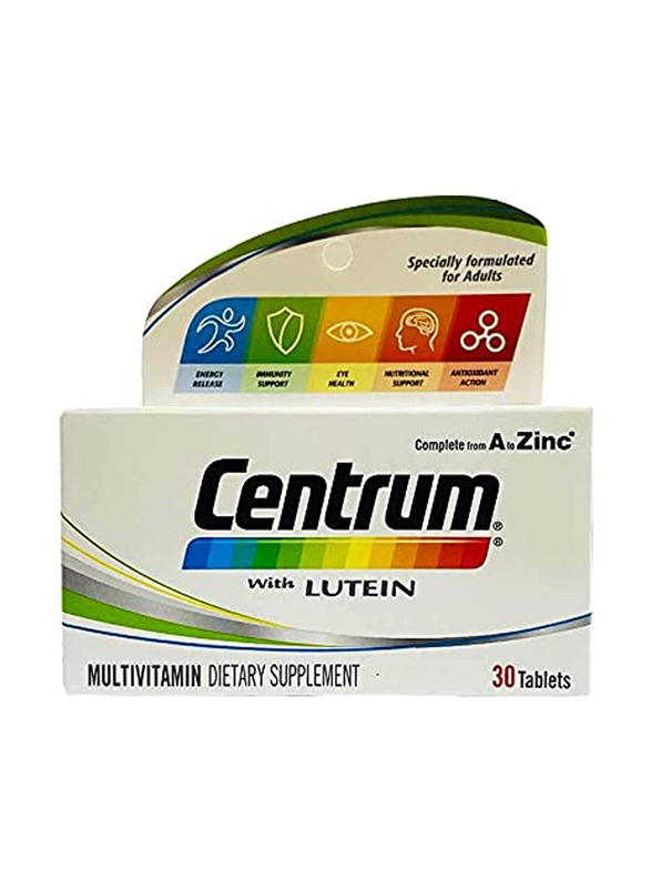 Centrum with Lutein Multivitamin Dietary Supplement, 100 Tablets