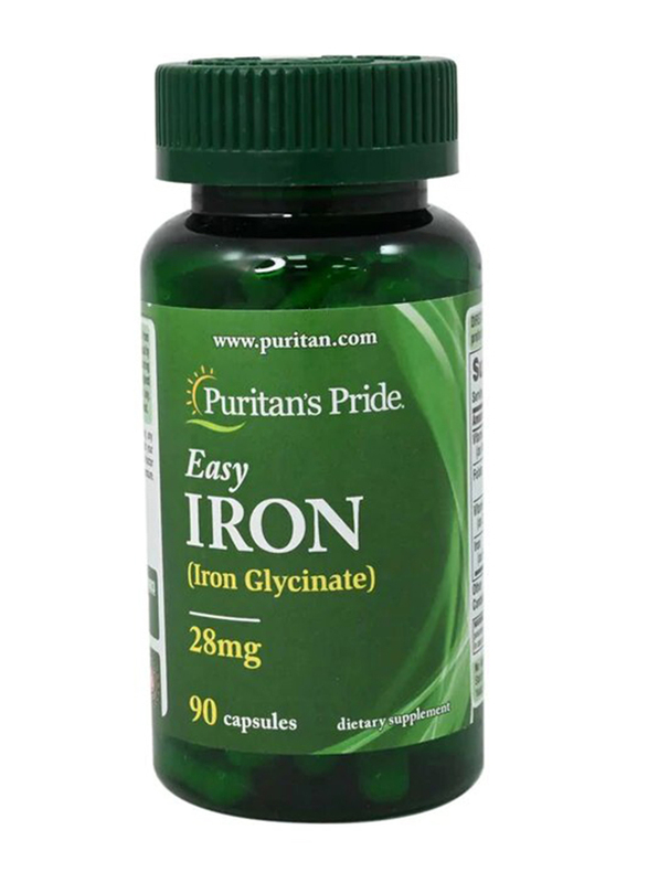 

Puritans Pride Puritan's Pride Easy Iron Dietary Supplements, 28mg, 90 Capsules