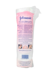 Johnson & Johnson Cotton Pads Make-Up Remover, 80 Pieces, White