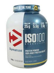 Dymatize ISO 100 Zero Carb Whey Protein Powder, 5 Lbs, Birthday Cake