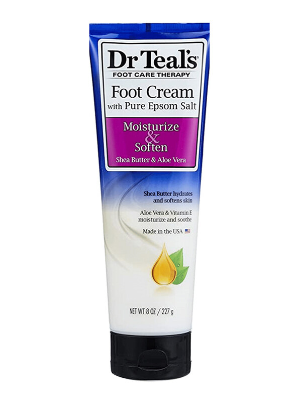 

Dr Teal's Epsom Salt Shea Butter & Aloe Vera Foot Cream, 227gm