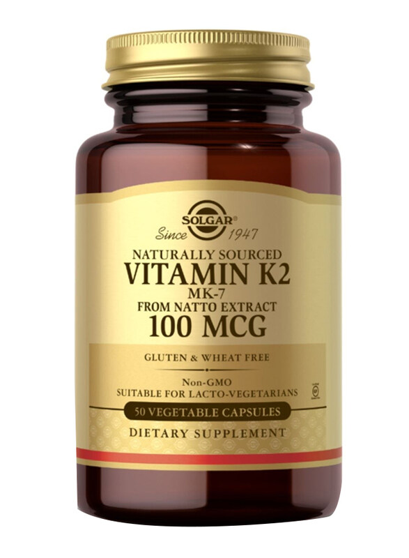 

Solgar Vitamin K2 Dietary Supplement, 100mg, 50 Capsules