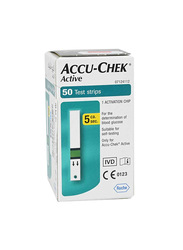 Accu Chek Active, 50 Test Strips, White