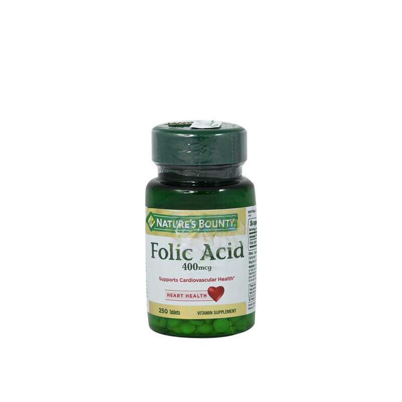 

Nature's Bounty Natures Bounty Folic Acid, 400mcg, 250 Tablets