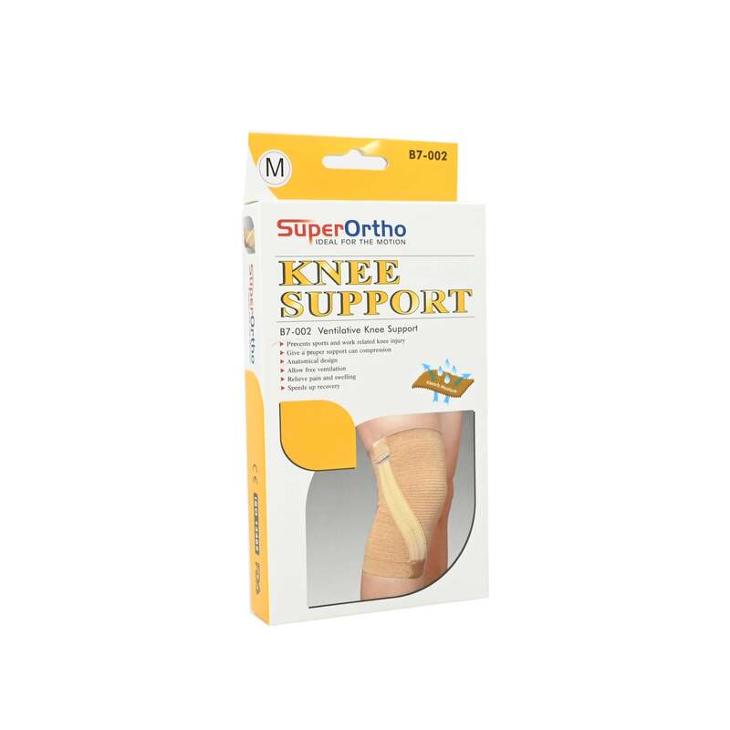 Super Ortho B7-002 Ventilative Knee Support, Medium, Beige