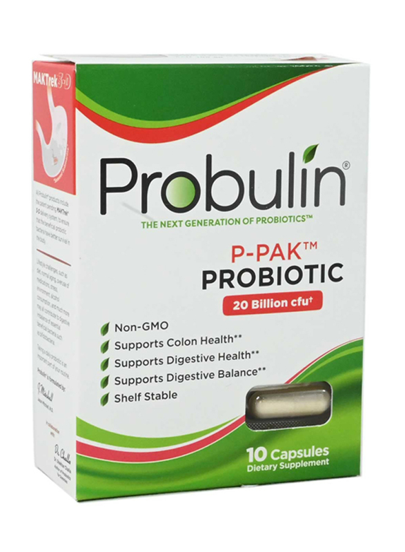 Probulin P-Pack Probiotic 20 Billion CFU Dietary Supplement, 10 Capsules