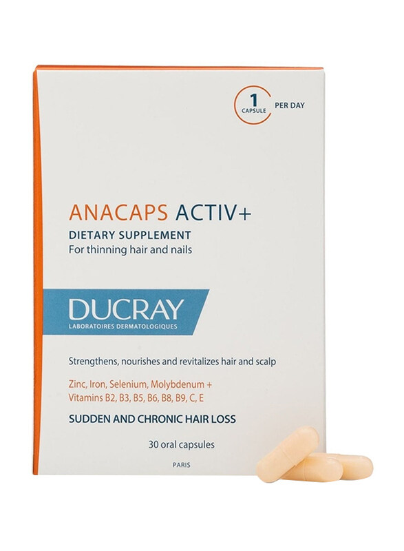 

Ducray Anacaps Active Plus Supplement, 30 Capsules