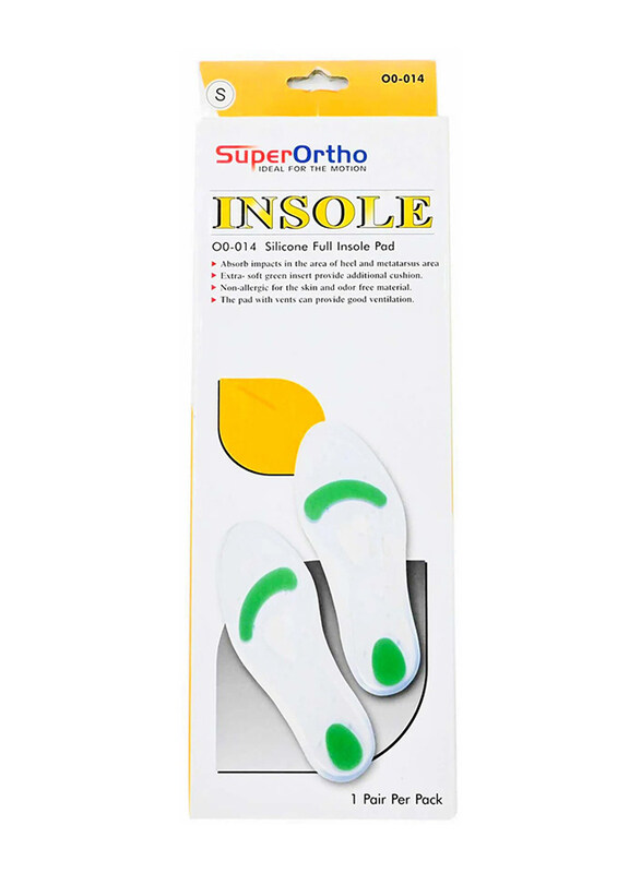 

Super Ortho O0 014 Silicone Full Insole Pad, Medium