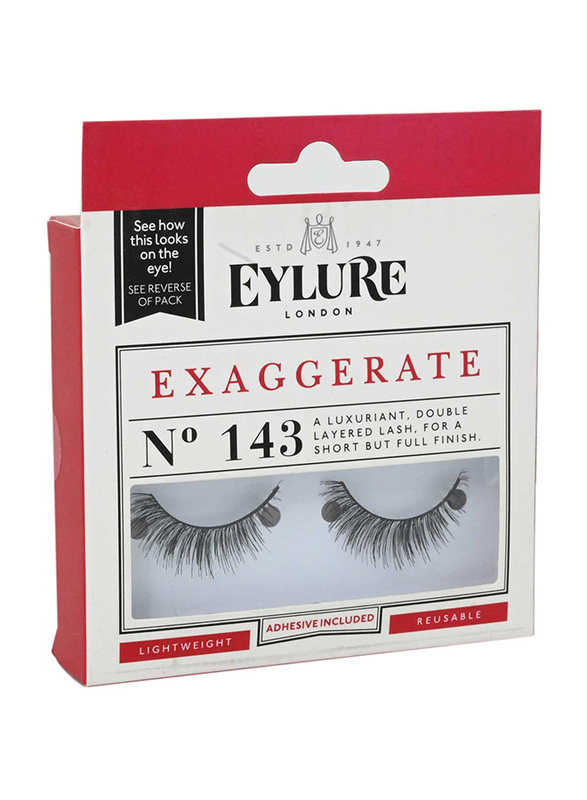 Eyelure Exaggerate Eye Lashes, No 143, Black