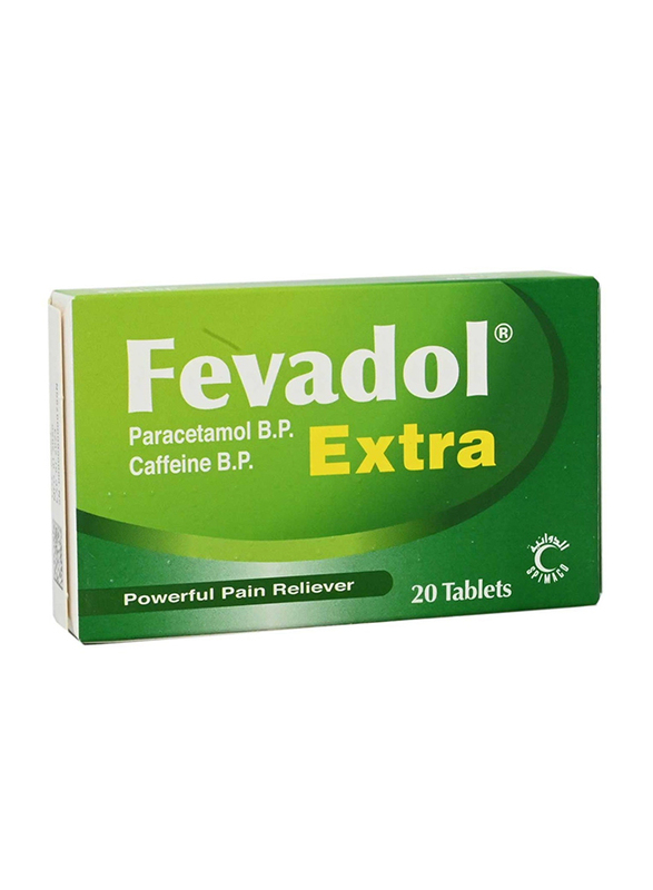 Fevadol Extra Paracetamol B.P, 20 Tablets