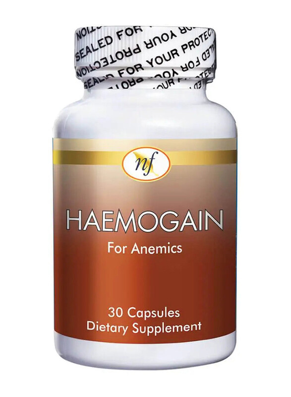 

Natural Fervor Haemogain for Anemics, 30 Capsules