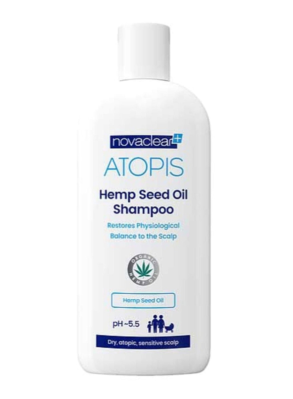 Novaclear Atopis Hemp Seed Oil Shampoo for Dry and Sensitive Scalp, 250ml