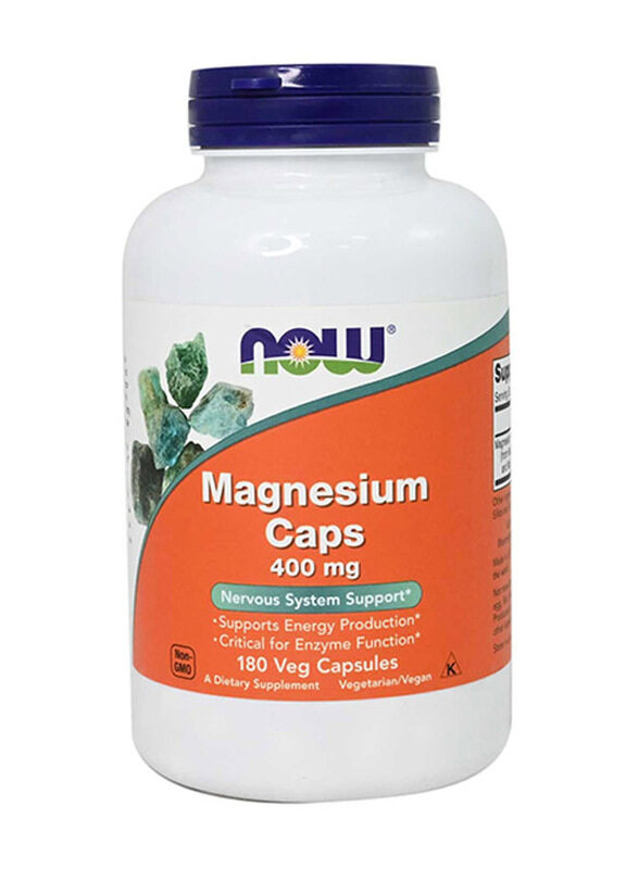 

Now Magnesium Caps Dietary Supplement, 400mg, 180 Capsules