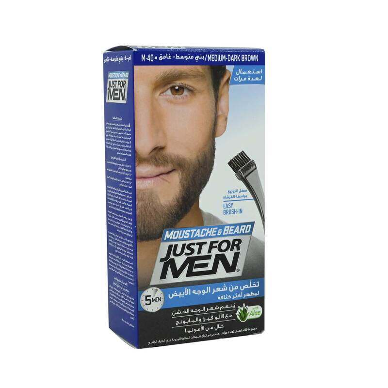 

Just for Men Mustache & Beard Gel, Medium Dark Brown