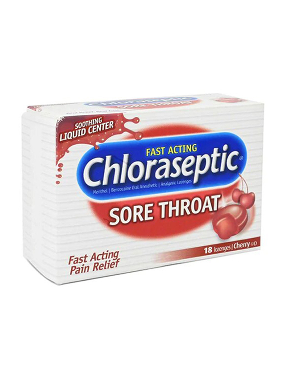 Chloraseptic Cherry Sore Throat Lozenges, 18 Lozenges