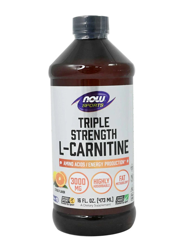Now Triple Strength L-Carnitine 3000mg Liquid, 473ml