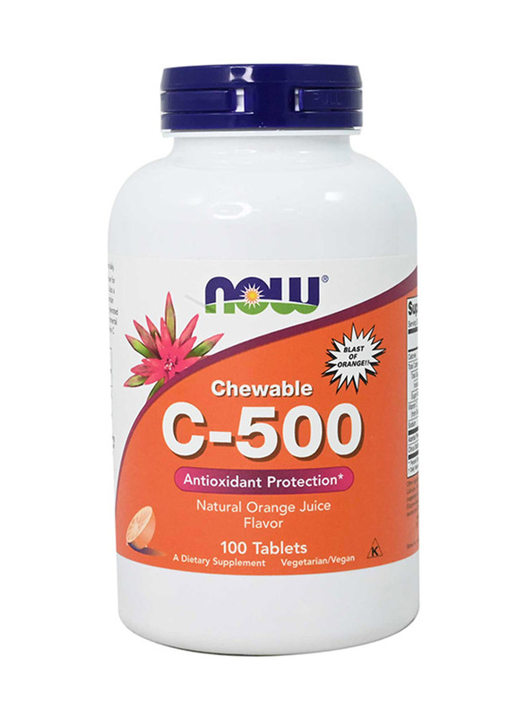 

Now C 500 Orange Flavor, 100 Chewable Tablets