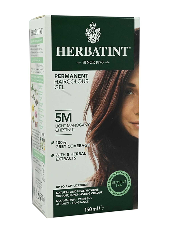 Herbatint Hair Color, 150ml, 5M Light Mahagany Chestnut