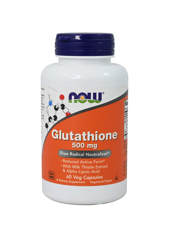 Now Glutathione Dietary Supplements, 500mg, 60 Veg Capsules