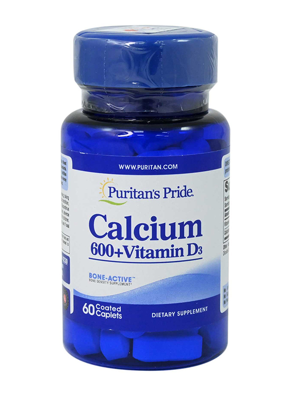 Puritans Pride Calcium 600 Vit D, 60 Tablets