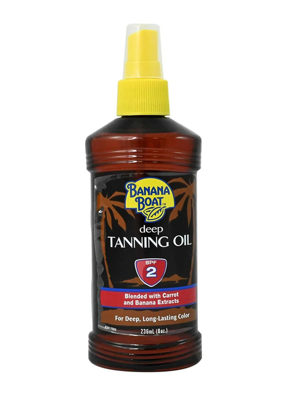 Banana Boat Spf2 Deep Tanning Oil, 236ml
