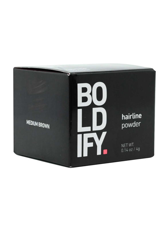 Boldify Hairline Hair Color Powder, 4g, Medium Brown