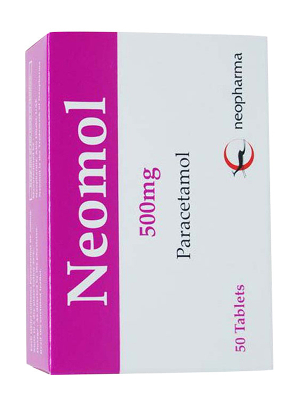 Neomol Paracetamol 500mg, 50 Tablets
