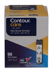 Contour Care Blood Glucose Test Strips, 50 Pieces, Multicolour