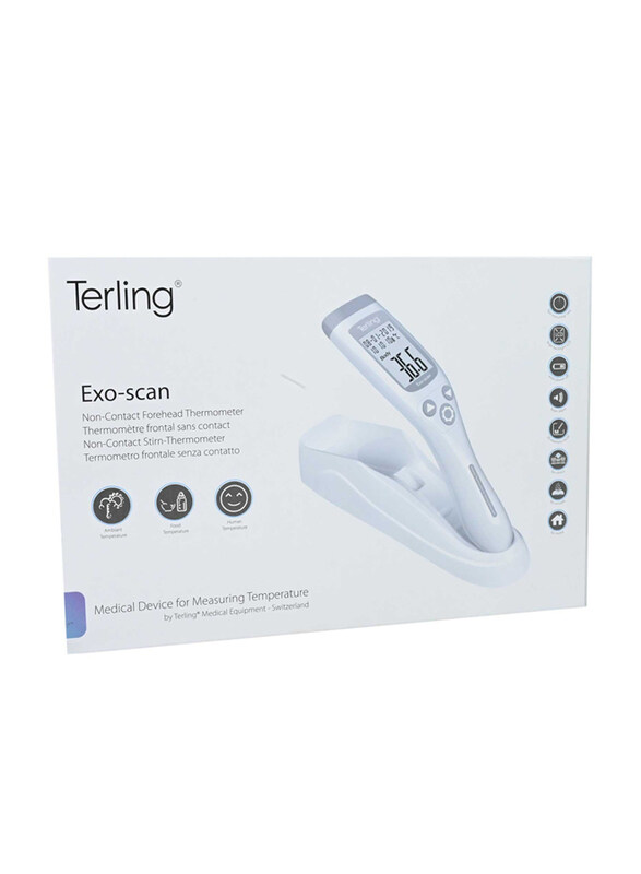 

Terling Thermometer Non Contact Fore Head Infrared, White