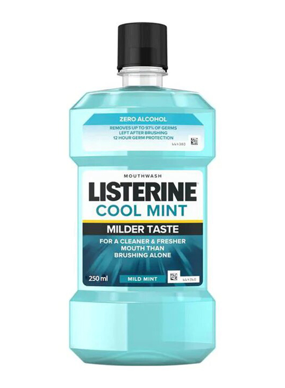 Listerine Cool Mint Milder Taste Mouthwash Liquid, 250ml