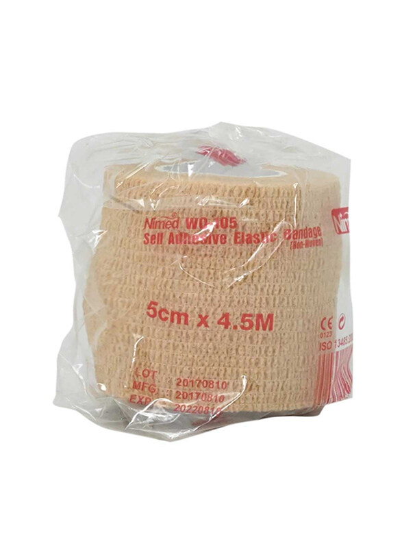 

Nimed Self Adhesive Elastic Bandage, 5 x 4.5m, Beige