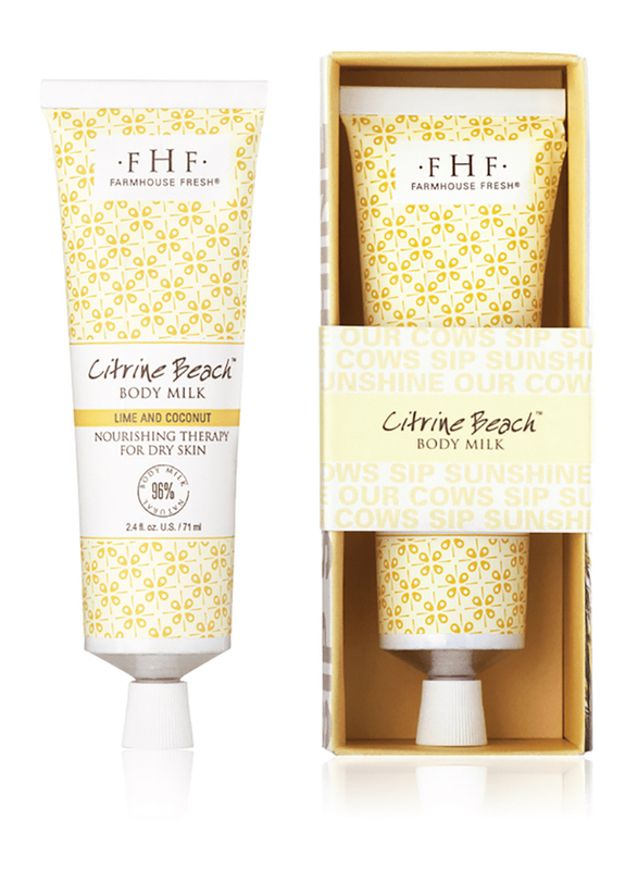 Farmhouse Fresh Citrine Beach Lime & Coconut Body Milk, 71ml