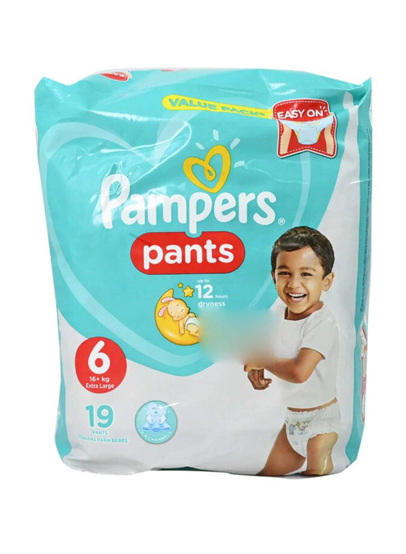 Pampers Pants Diapers, Size 6, Extra Large, 16+ Kg, Carry Pack, 19 Count