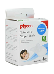 Pigeon Naturalfit Silicon Nipple Shield, 2 Pieces, Clear