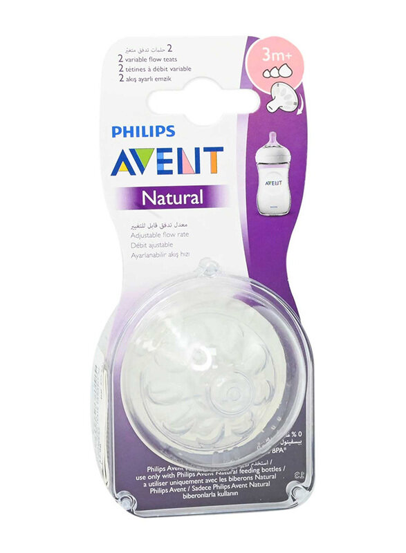 

Avent Natural Feeding Teats, Clear