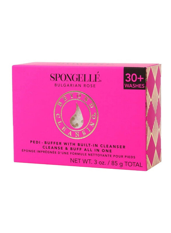 

Spongelle Pedi Buffer Bulgarian Rose 30+ Washes, 85gm