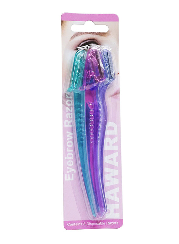 

Docare Eyebrow Razor, Multicolour, 3 Pieces