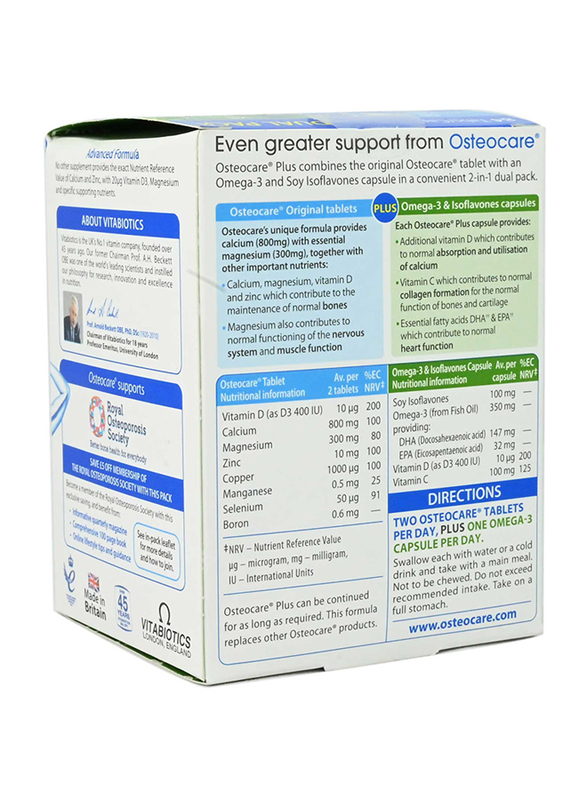 Vitabiotics Osteocare Plus Supplements, 84 Tablets/Capsules