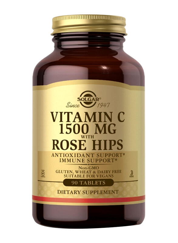 

Solgar Vitamin C with Rosehips Dietary Supplement, 1500mg, 90 Tablets