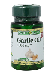 Natures Bounty Garlic Oil 1000 Mg, 100 Softgels