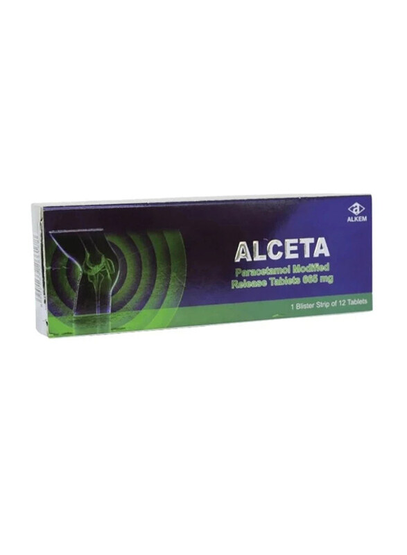 

Alceta Paracetamol Release Tablets, 665mg, 12 Tablets