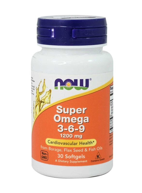 

Now Super Omega 3-6-9 Dietary Supplement, 1200mg, 30 Softgels