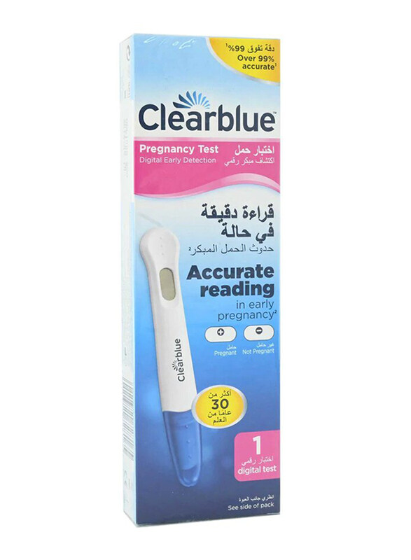 

Clear Blue Digital Pregnancy Test Single, White