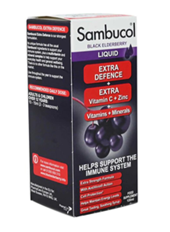 Sambucol Extra Defence Food Supplement, 120ml