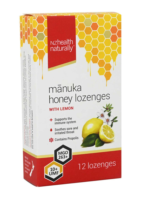 

Nz Health Umf 10+ Manuka Lemon Lozenges, 12 Pieces