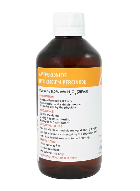 

Ameya FZC Ameperoxide Hydrogen Peroxide 6% Solution, 200ml