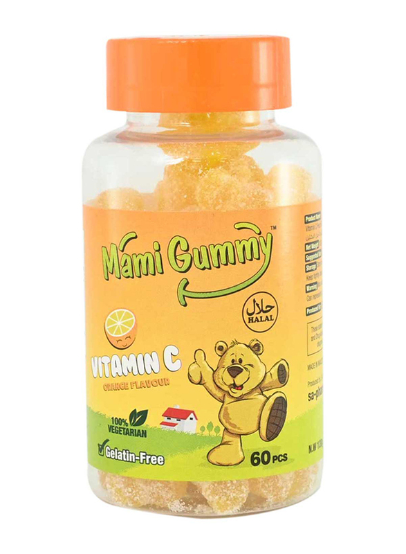 Mami Gummy Vitamin C Orange, 60 Gummies