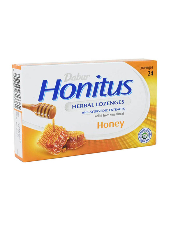 Dabur Honitus Herbal Honey Lozenges, 24 Pieces