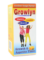 Growlyn Liquid Growth & Appetite Tonic Orange Flavor, 200ml